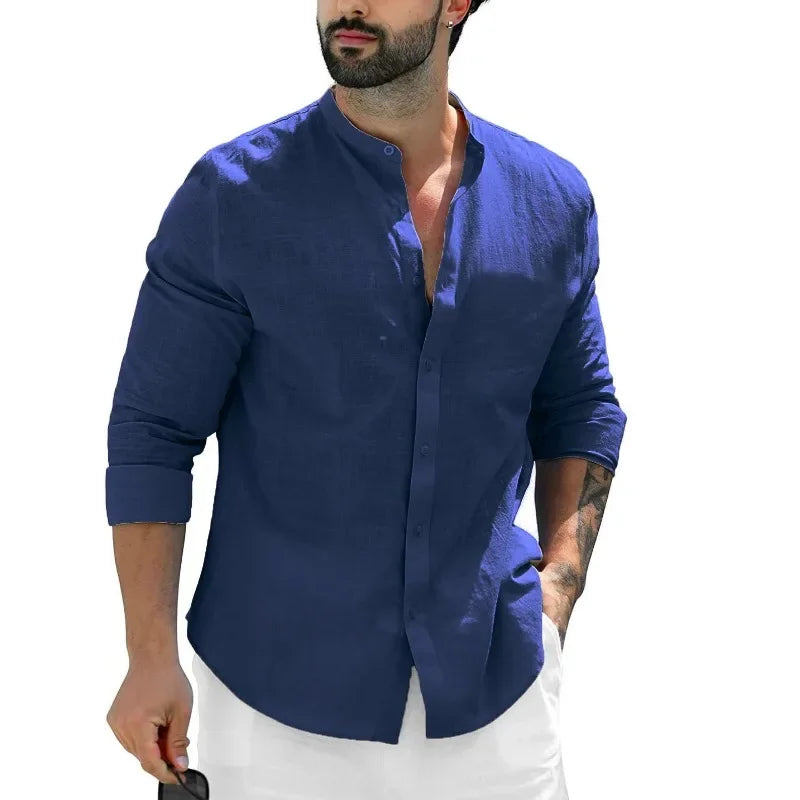 Camisa casual de linho