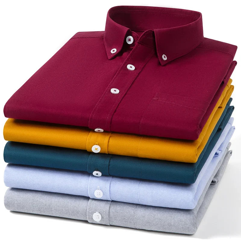 Givalli - Camisa Oxford de algodão