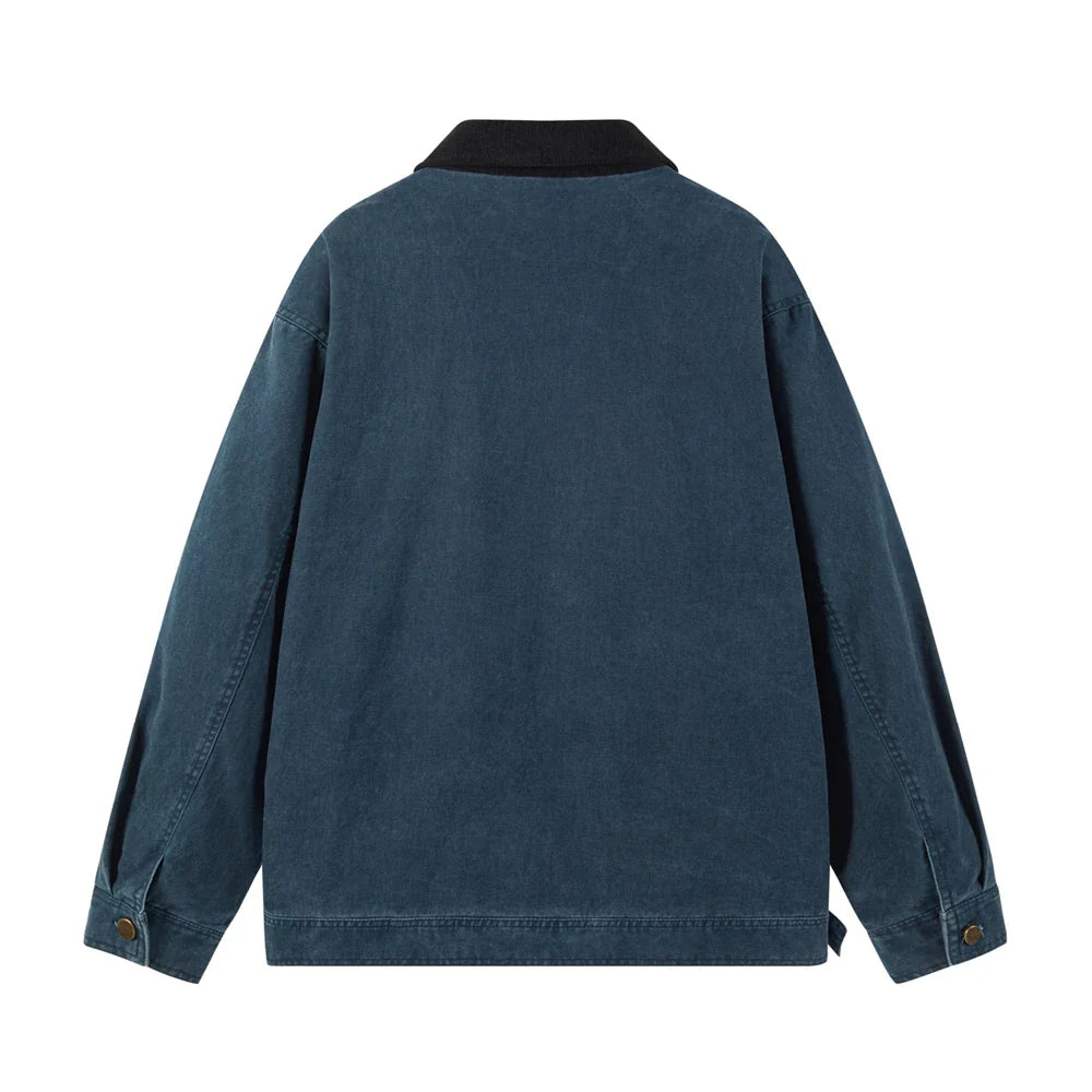 Casaco de ganga de algodão elegante