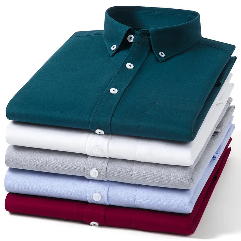 Givalli - Camisa Oxford de algodão