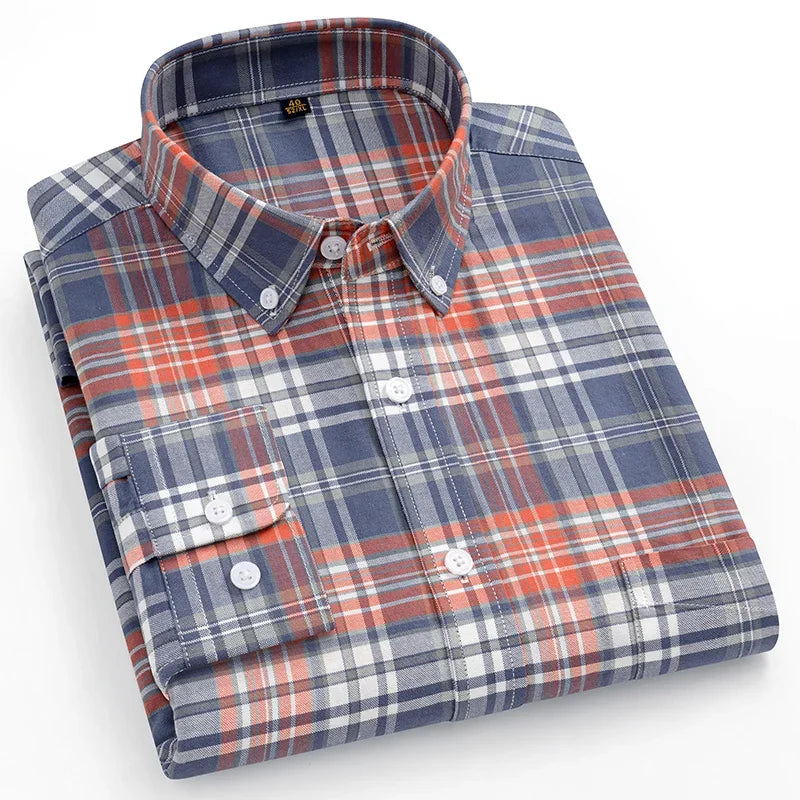 Givalli - Camisa Oxford de algodão