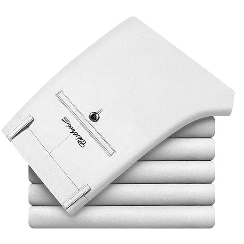 Calções casuais de algodão para homem