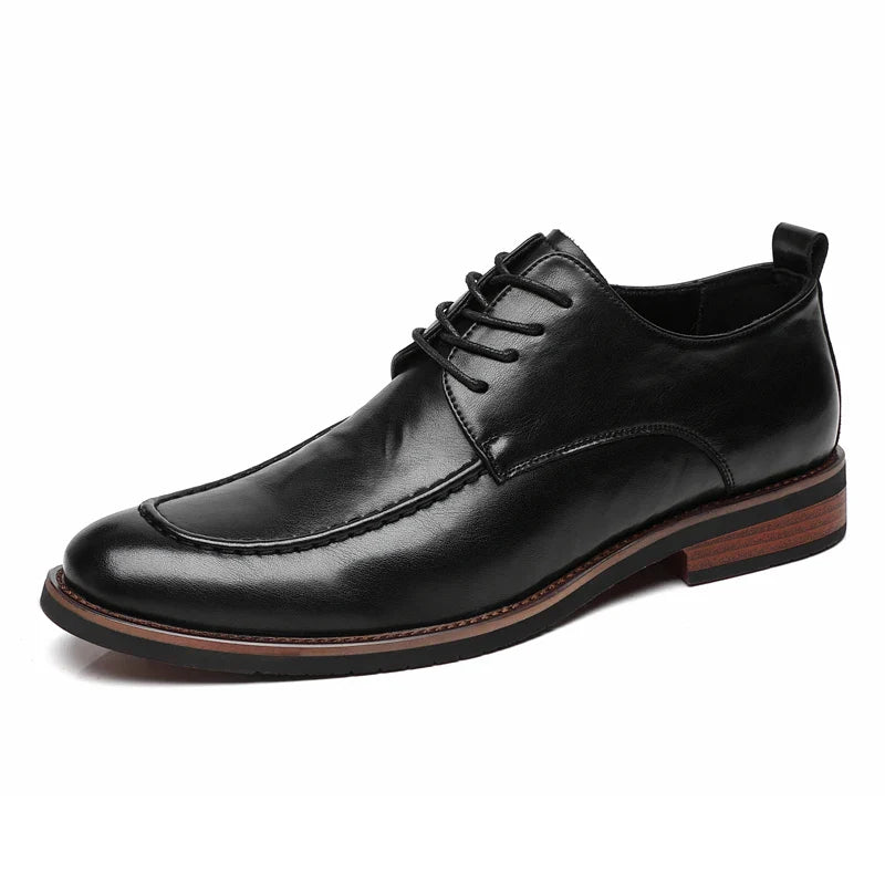 Sapatos sociais Oxford em couro italiano