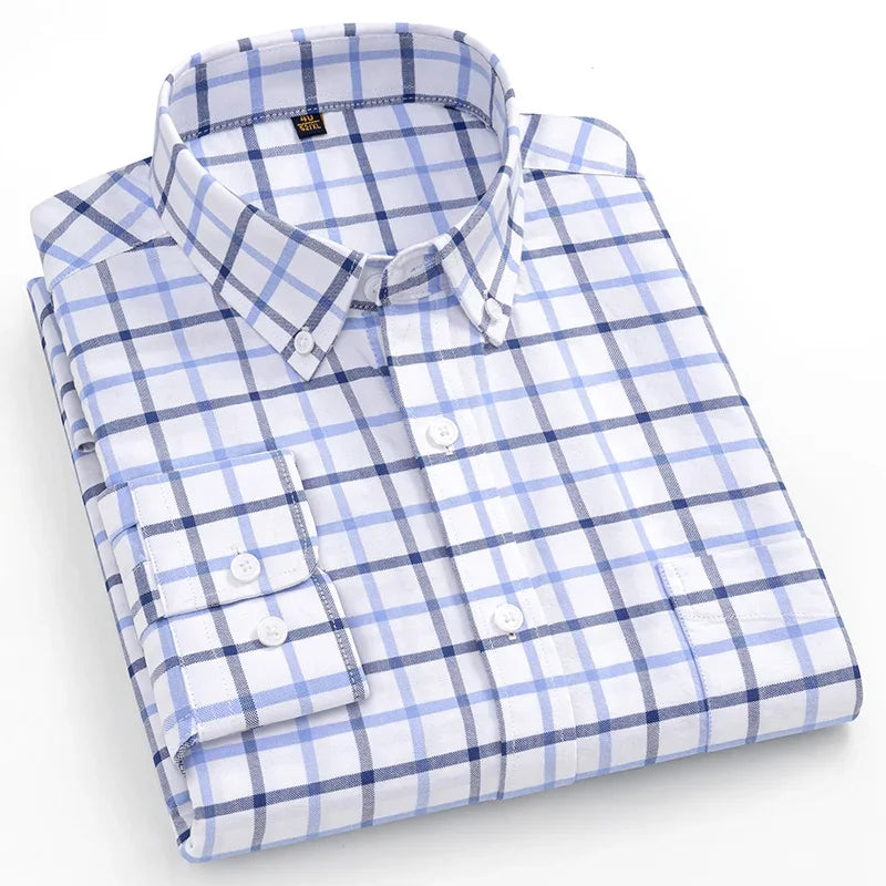 Givalli - Camisa Oxford de algodão