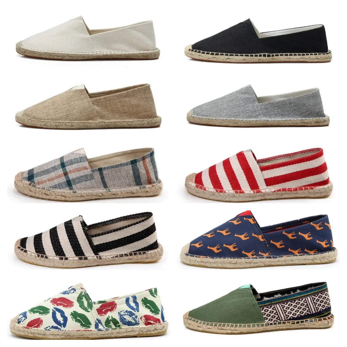 Espadrilles de lona elegantes