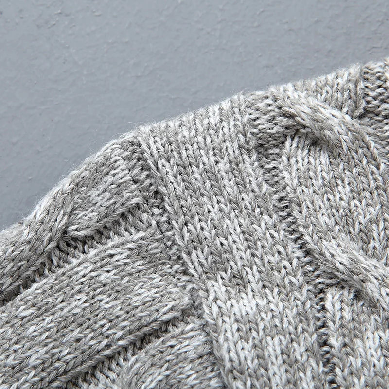 Camisola de gola alta de lã chique