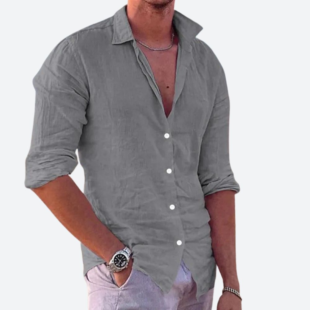 Camisa casual de linho