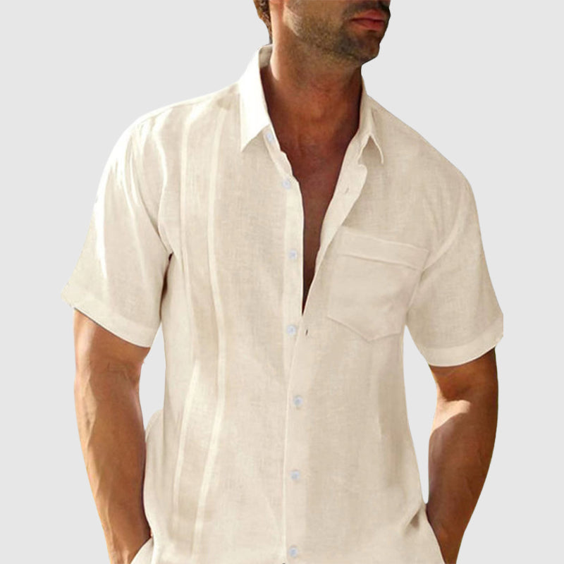 Camisa de verão em linho elegante
