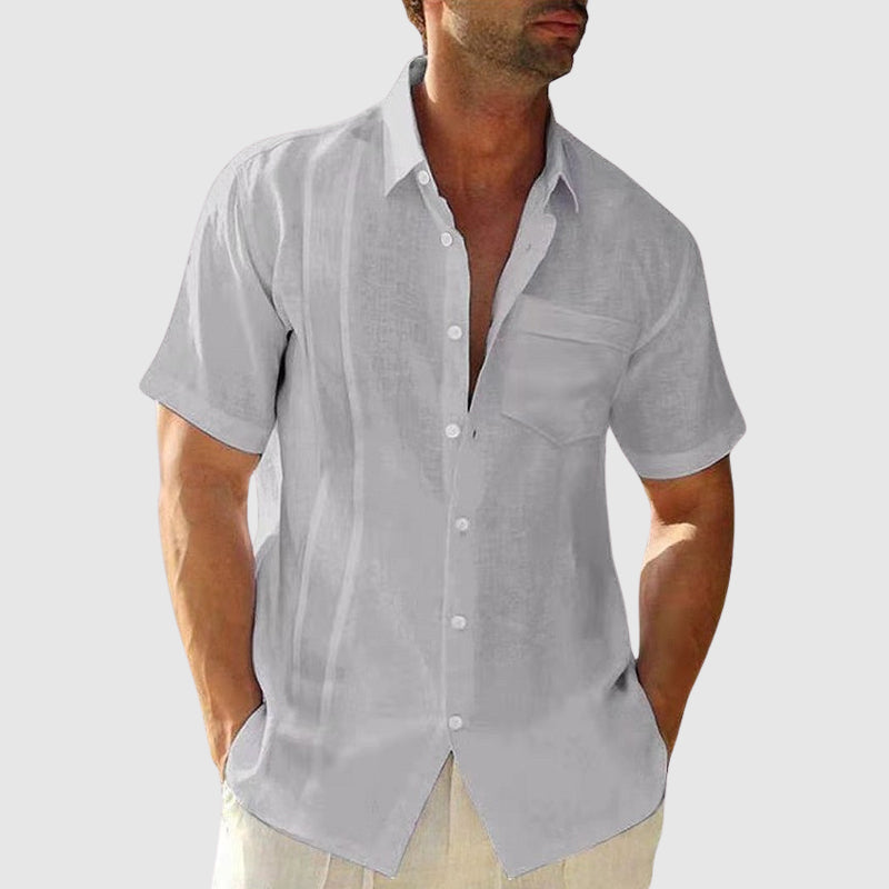 Camisa de verão em linho elegante