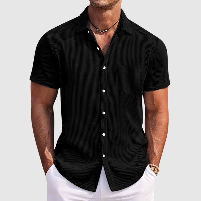 Camisa de verão com riscas elegantes
