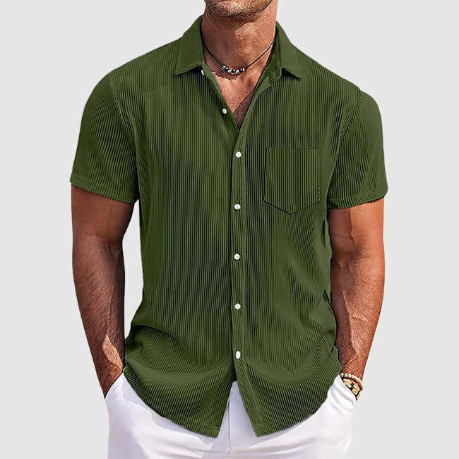 Camisa de verão com riscas elegantes