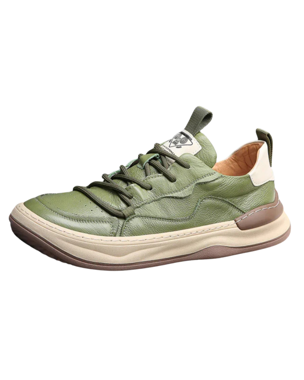 Sapatos de couro de sola alta