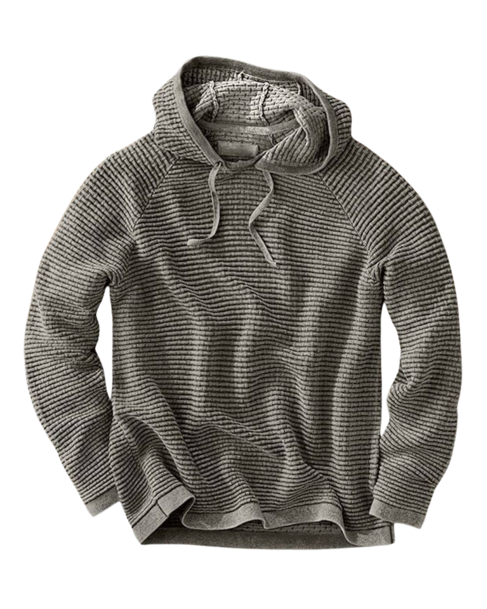 Casaco com capuz em malha