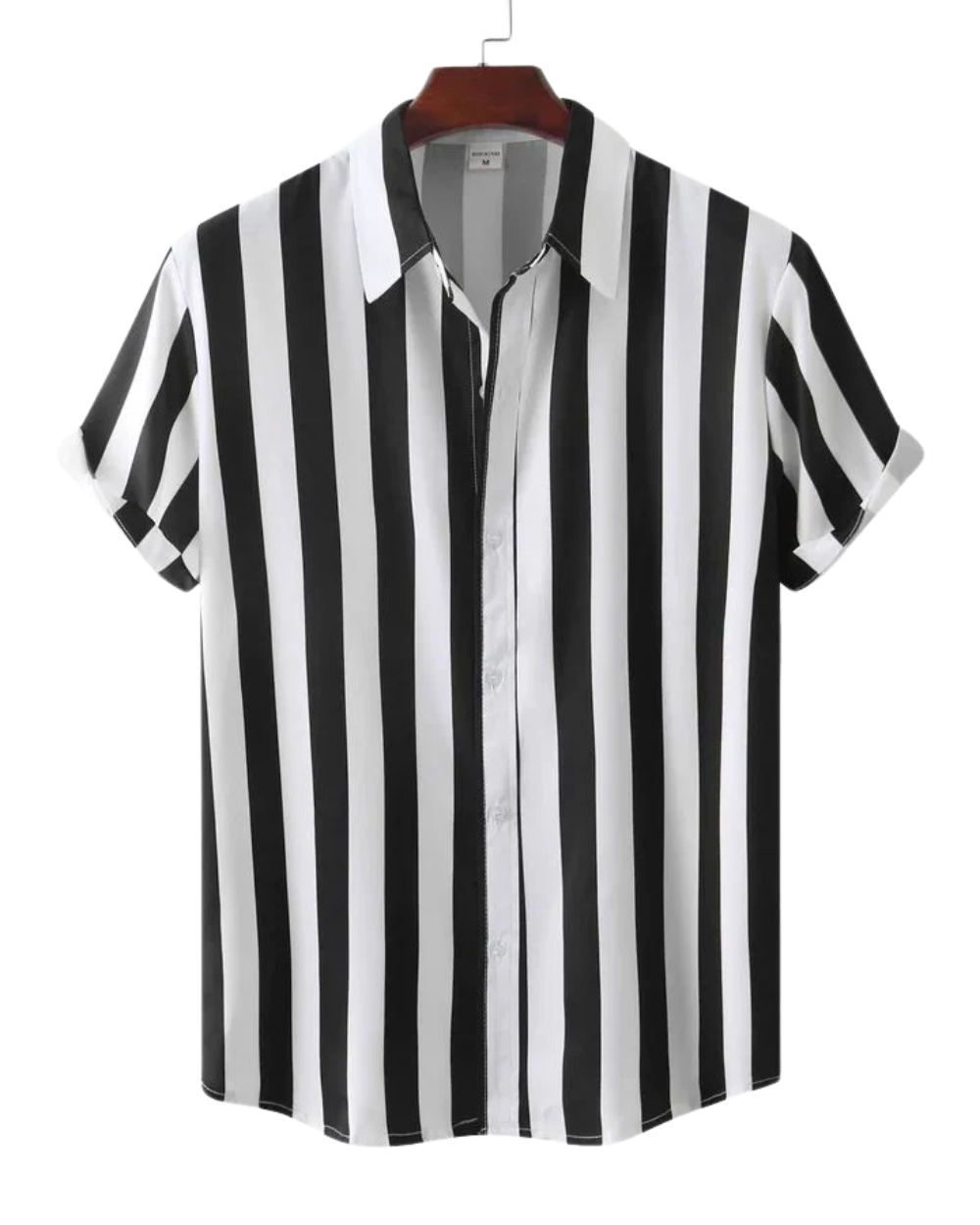 Camisa de verão às riscas respirável