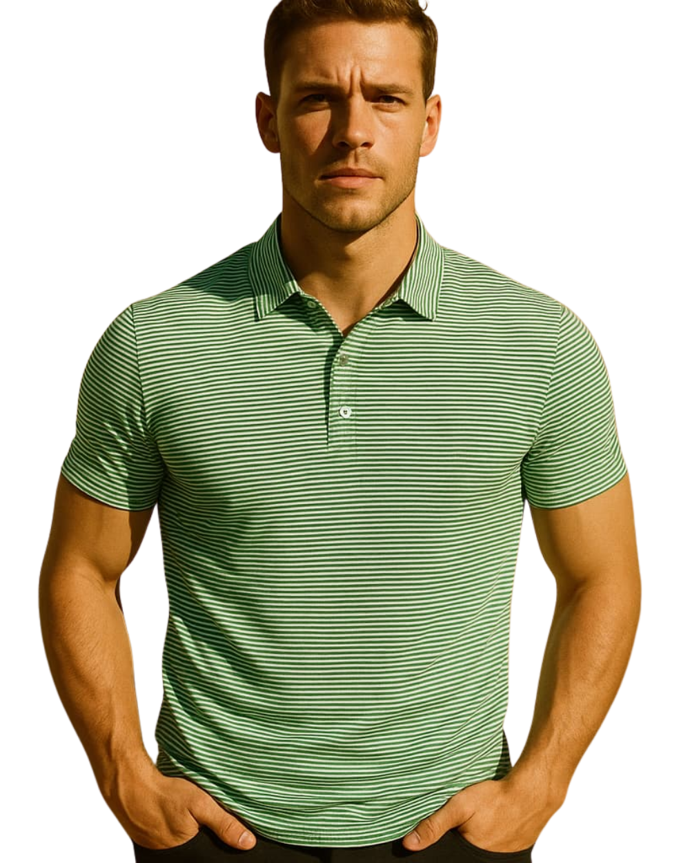 Camisa polo listrada