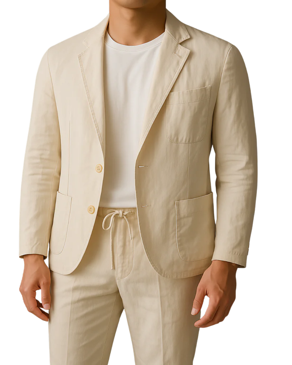 Conjunto casual de linho