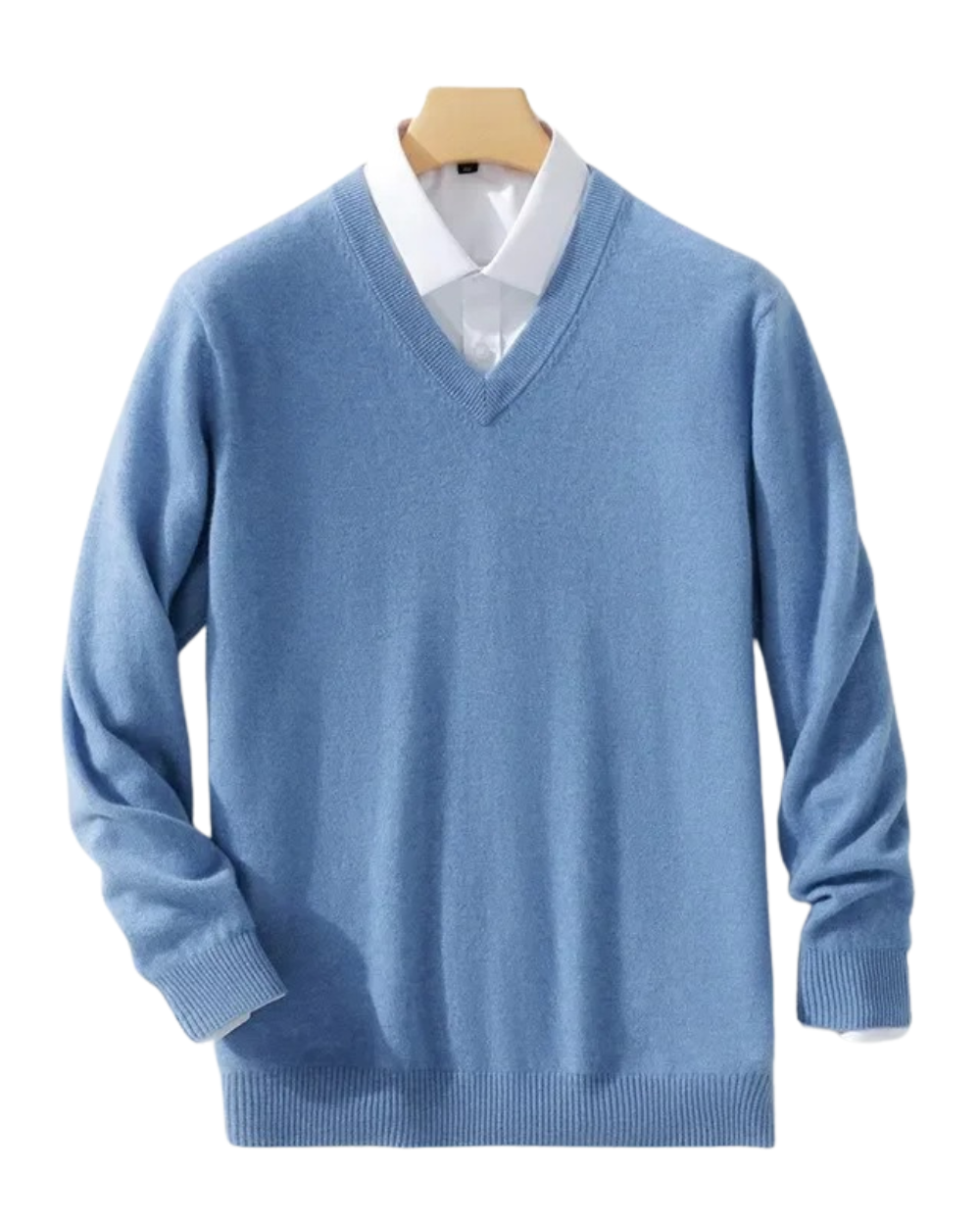 Camisola elegante com decote em V