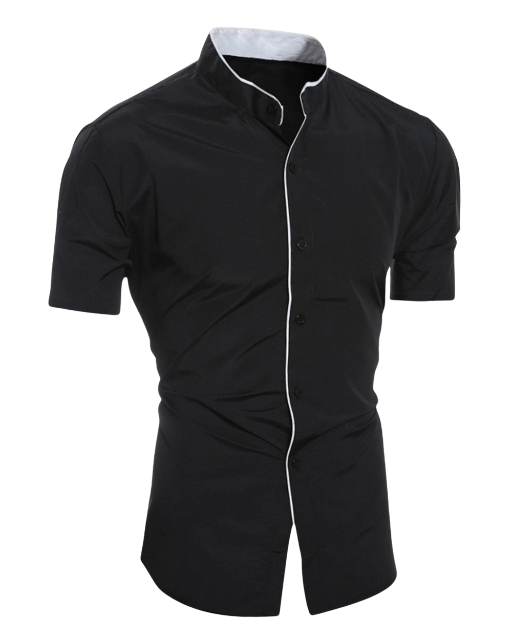 Camisa de manga curta em algodão