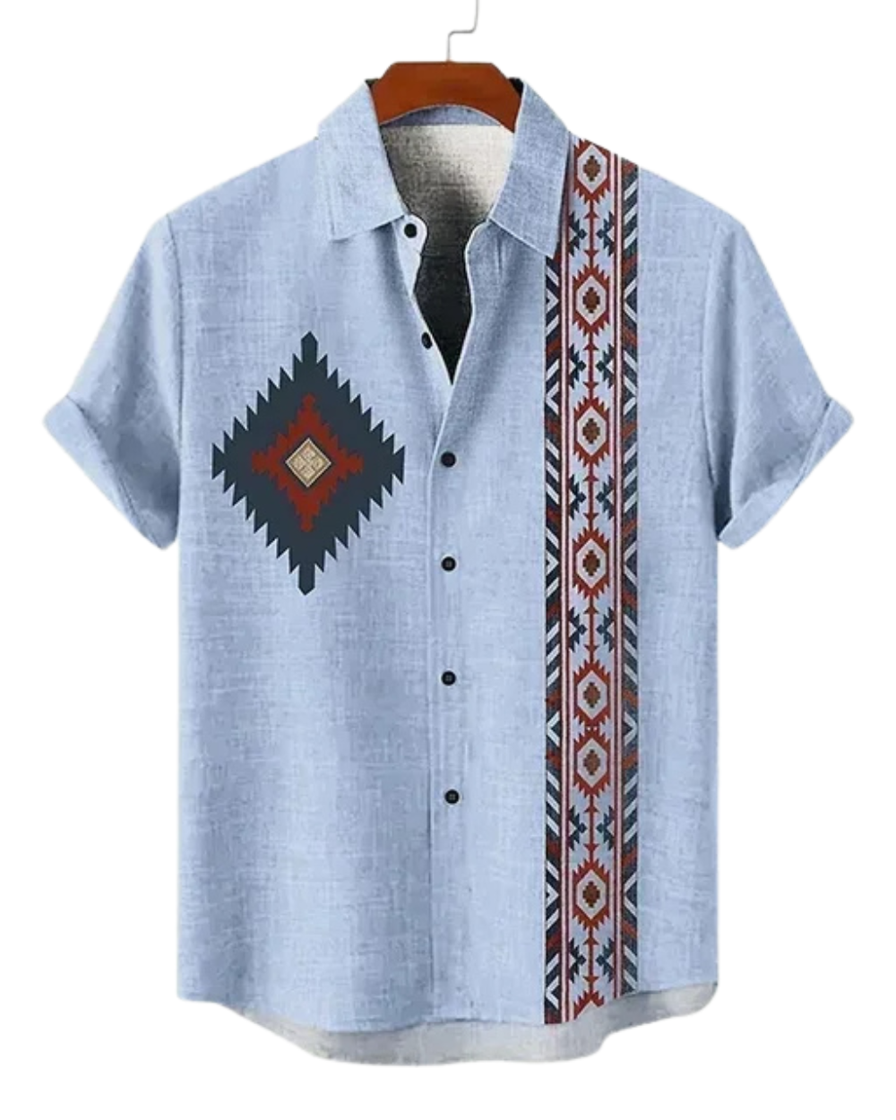 Camisa vintage de manga curta