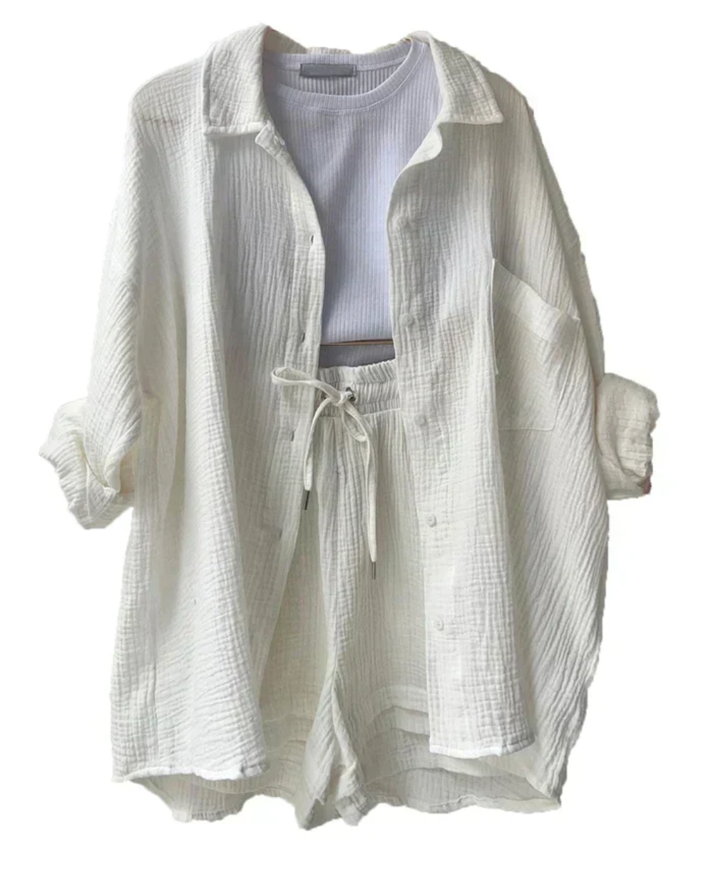 Conjunto casual de verão para mulher