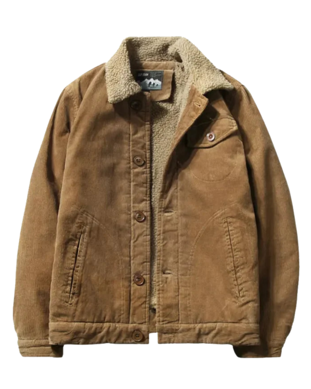 Casaco de inverno de veludo