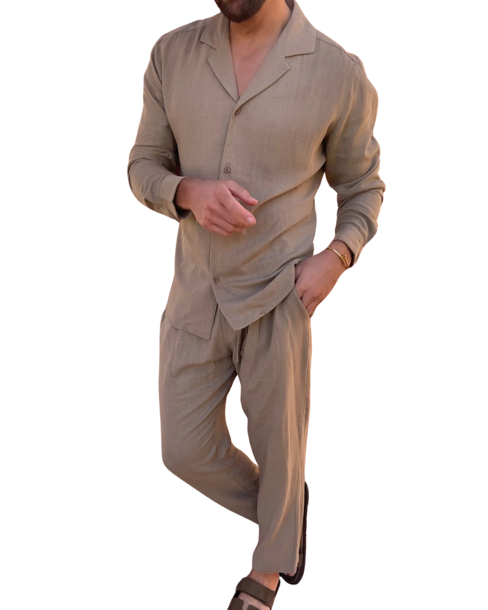 Conjunto de linho Auckland