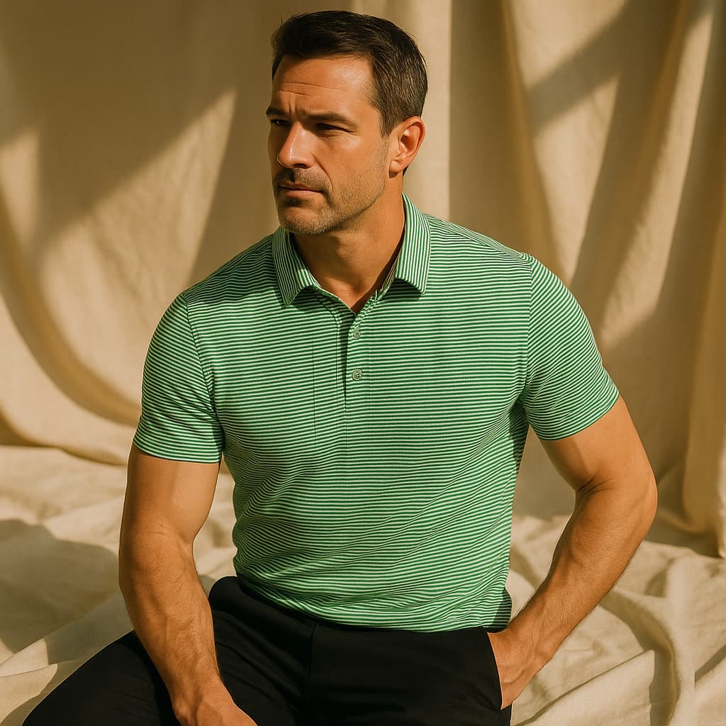 Camisa polo listrada