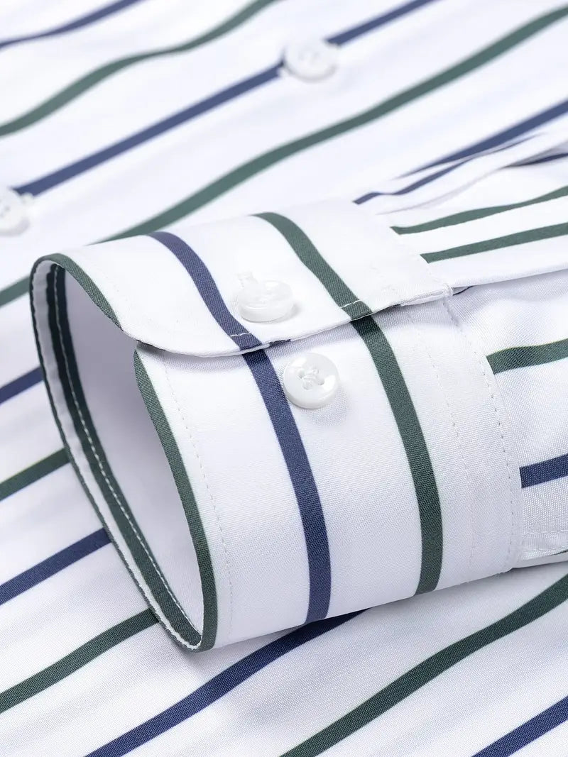 Camisa às riscas chique