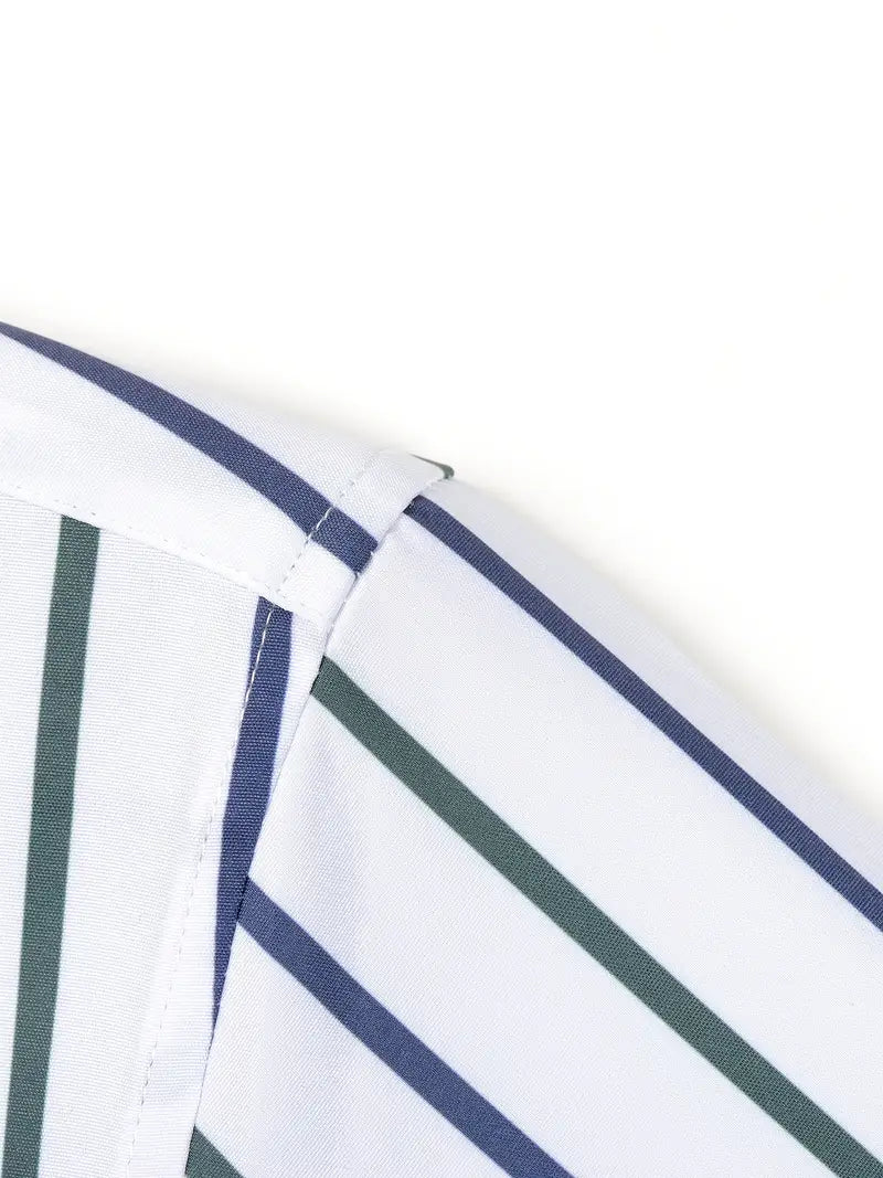 Camisa às riscas chique