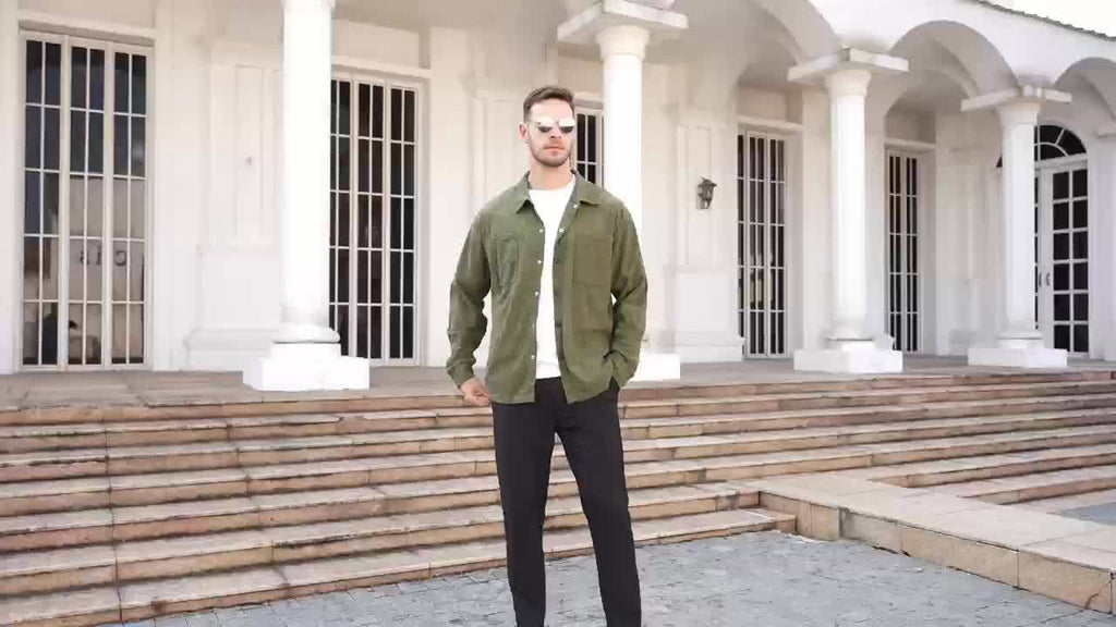 Casaco de bombazina casual