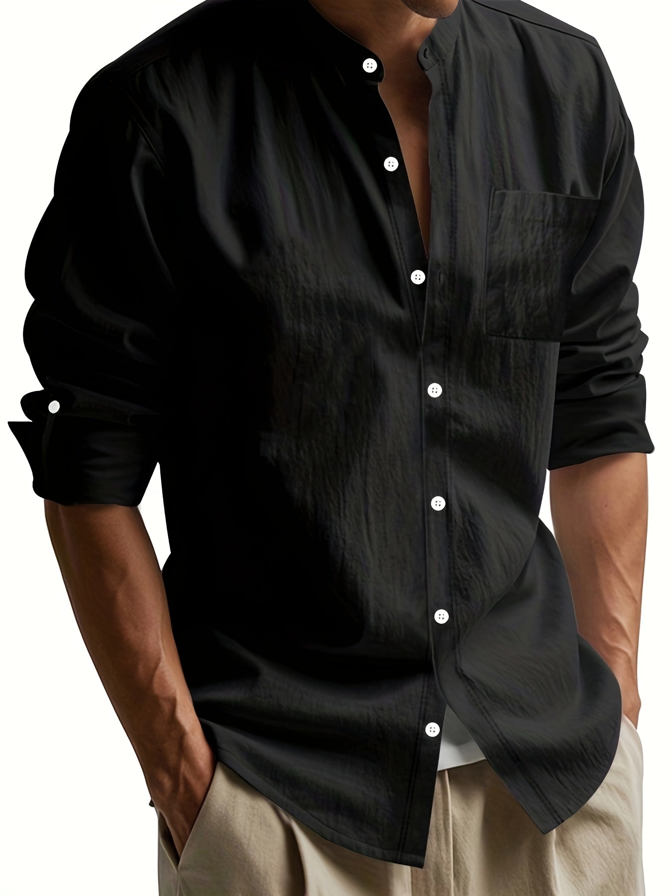 Camisa de linho elegante