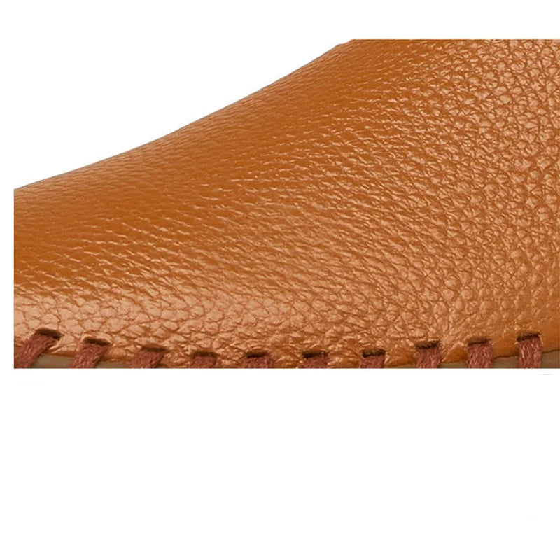 Mocassins em pele respirável