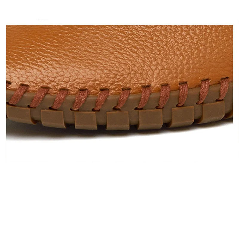 Mocassins em pele respirável