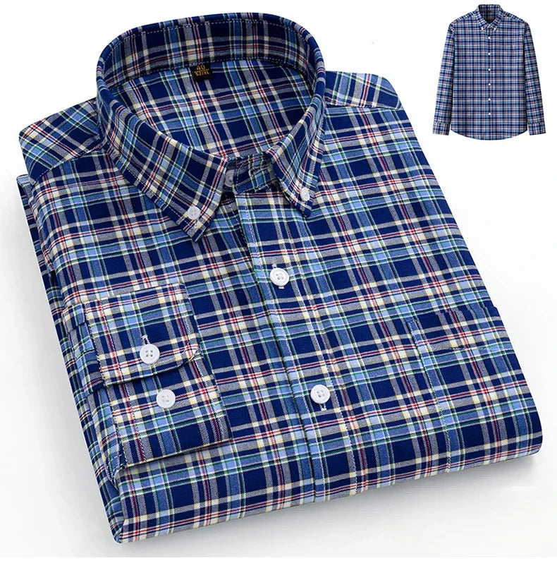 Givalli - Camisa Oxford de algodão