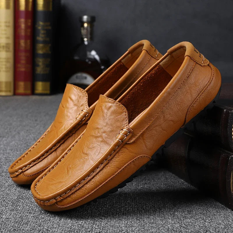 Mocassins de couro vintage