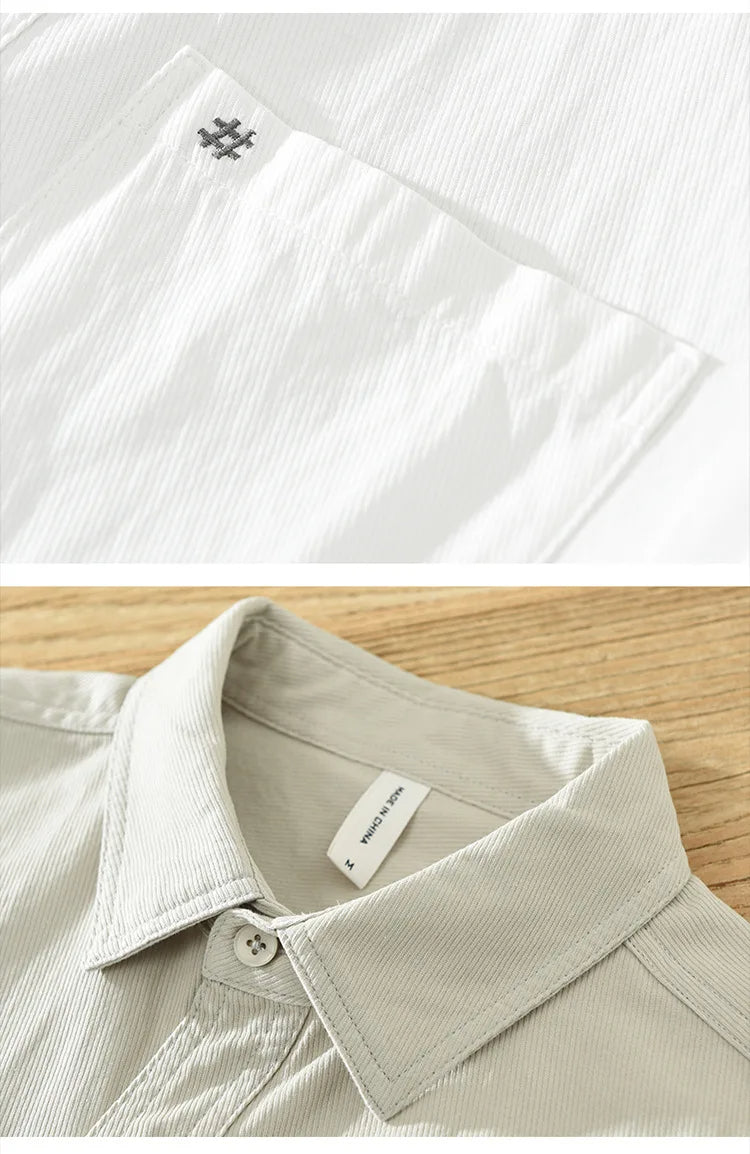 Camisa de algodão de manga curta