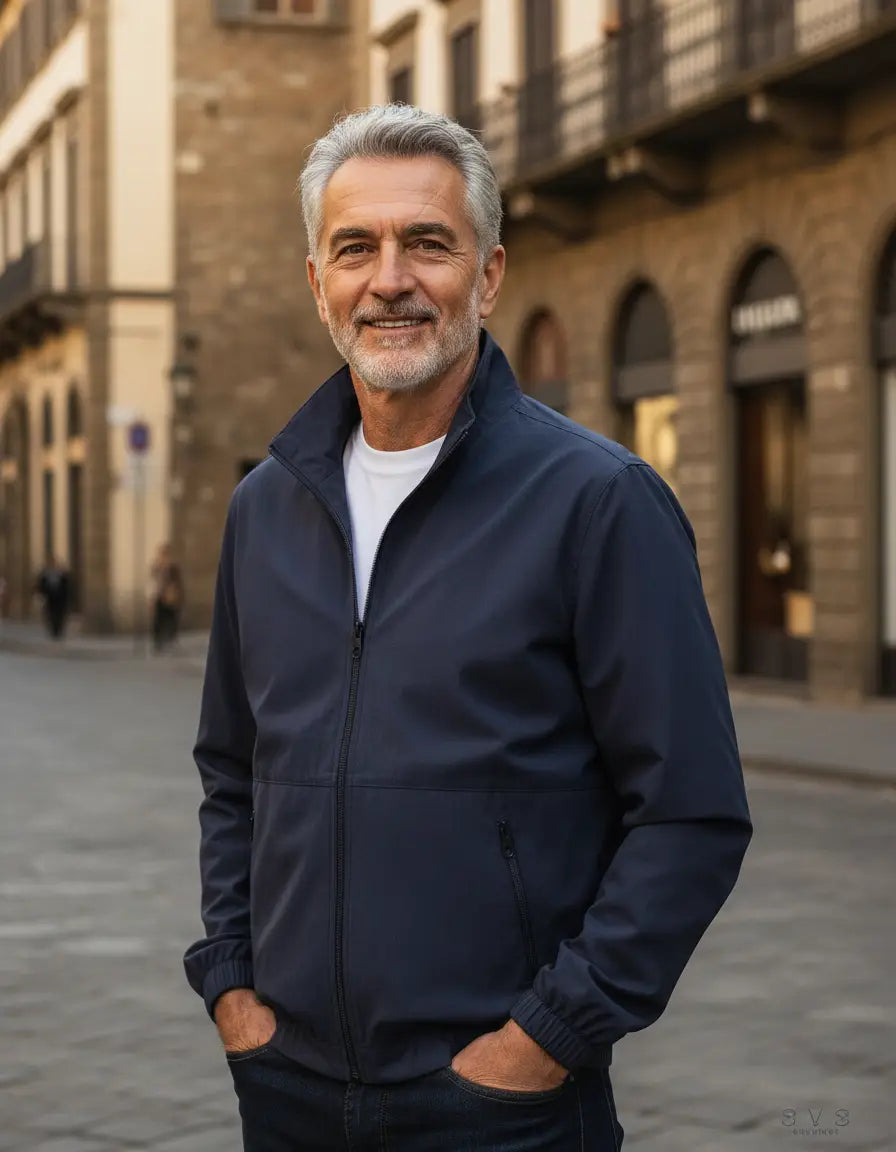 Casaco elegante e leve