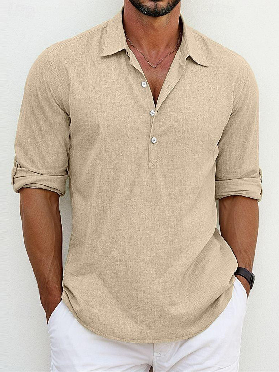 Camisa de linho premium