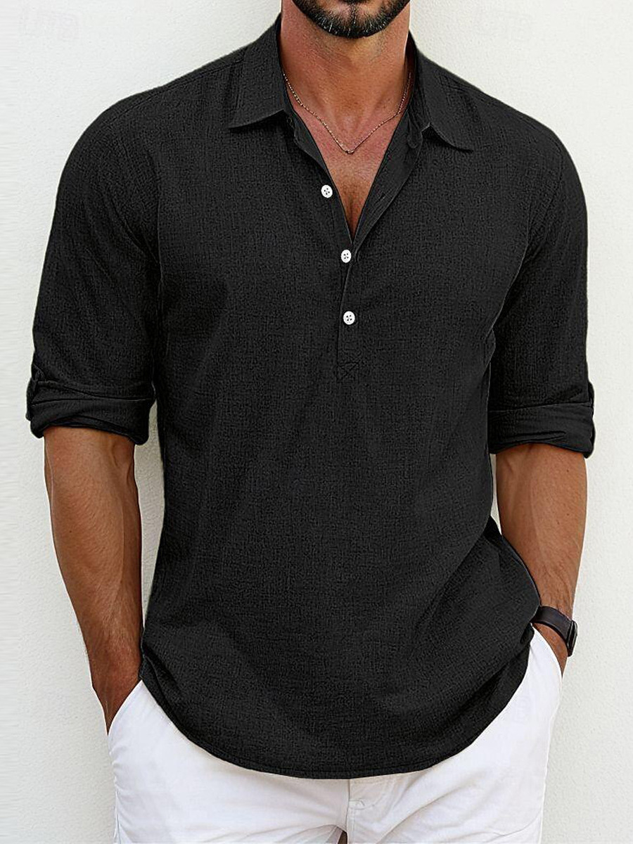 Camisa de linho premium