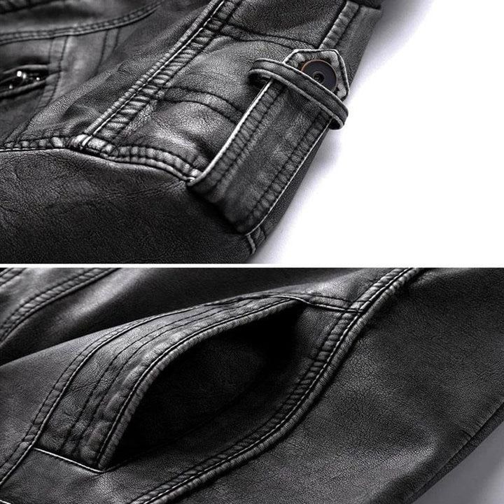 Casaco de cabedal elegante