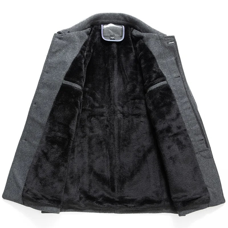 Casaco de lã casual