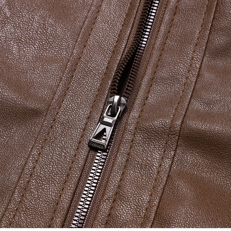 Casaco de motociclista em pele vintage