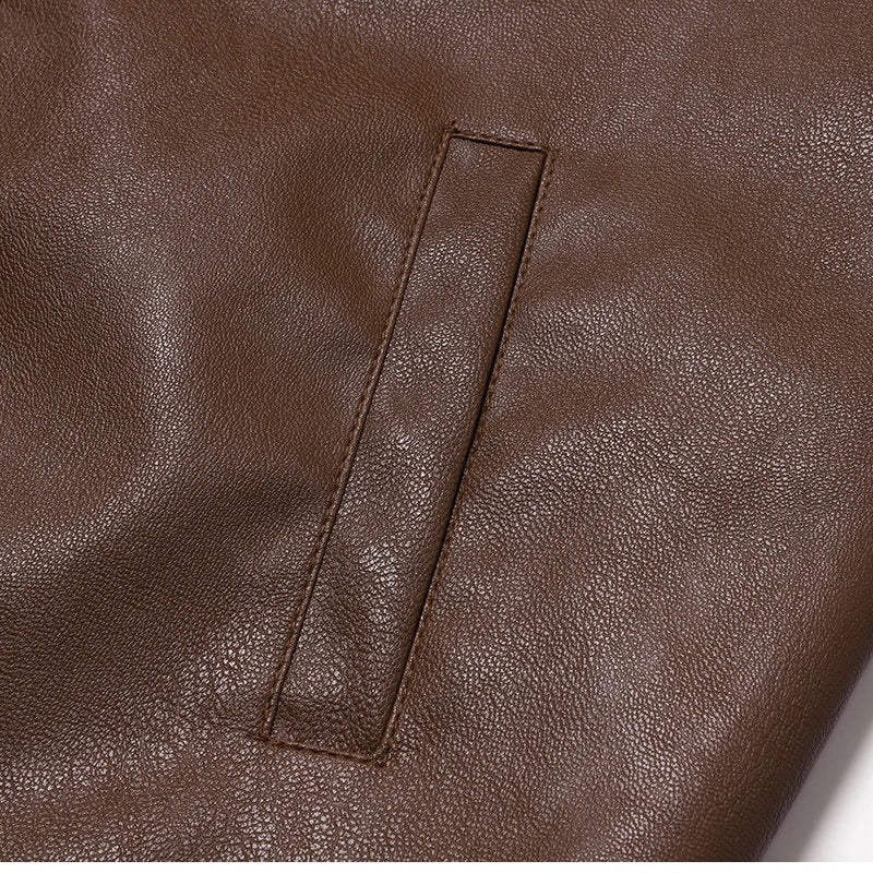 Casaco de motociclista em pele vintage