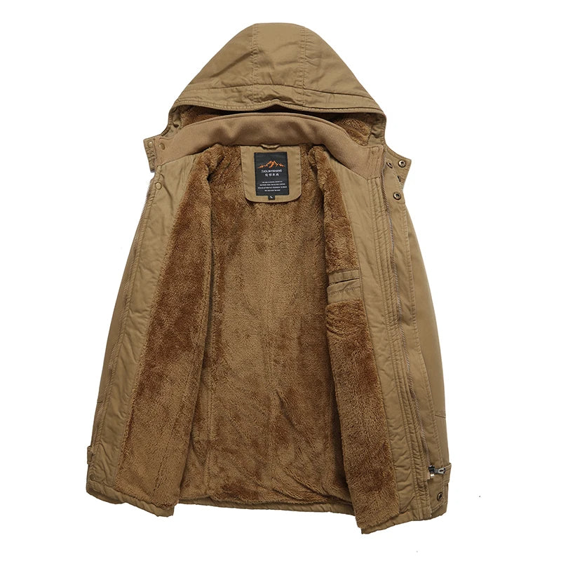 Casaco de inverno acolchoado de algodão elegante