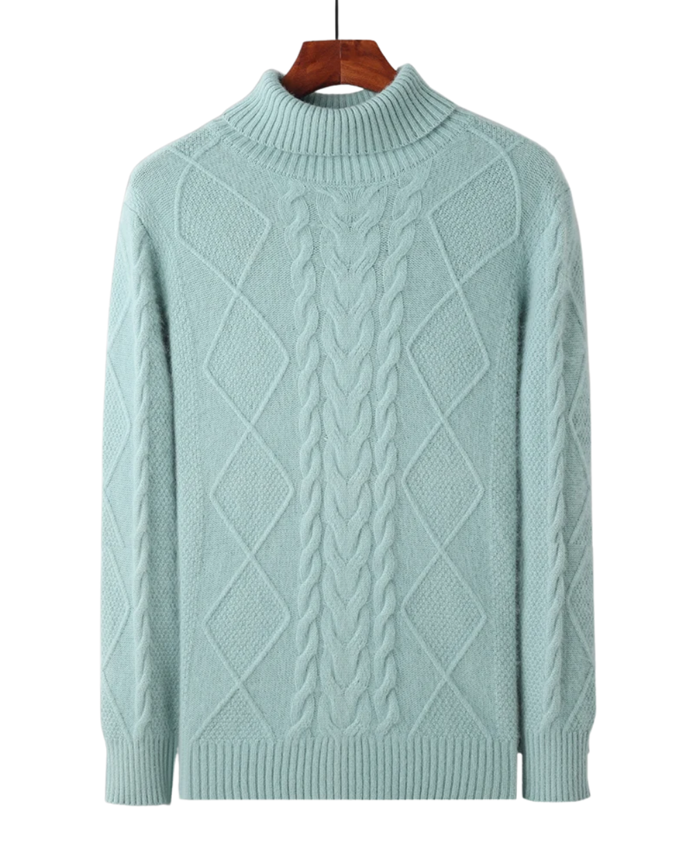 Camisola de caxemira com padrão elegante