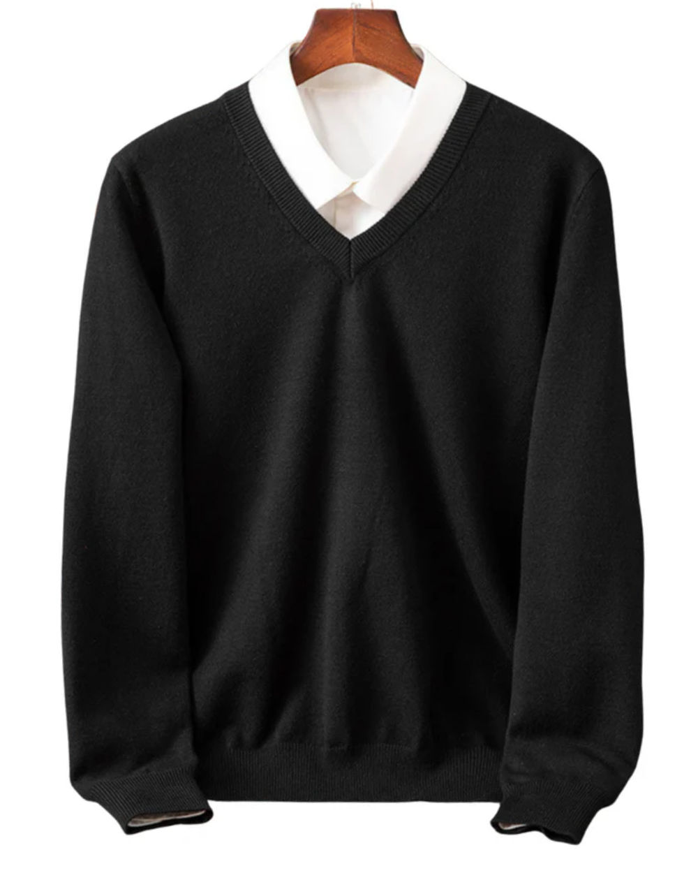 Camisola com decote em V chique