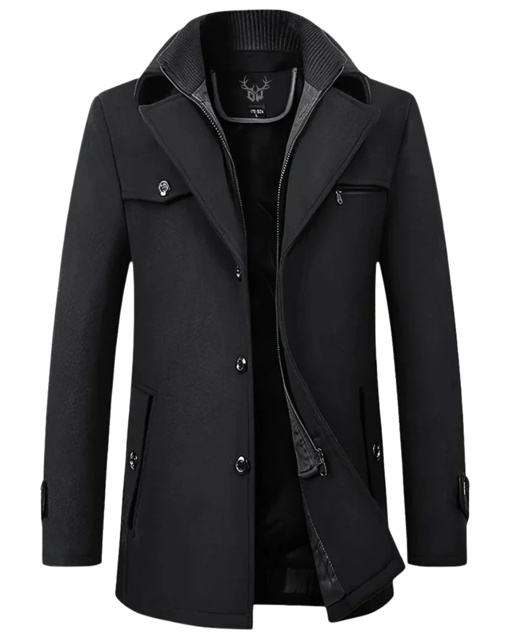 Casaco elegante de lã