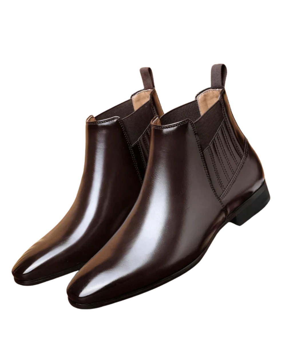 Botas de couro elegantes