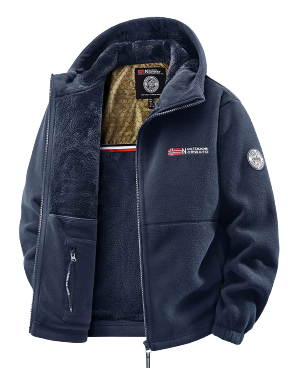 Casaco elegante com forro polar