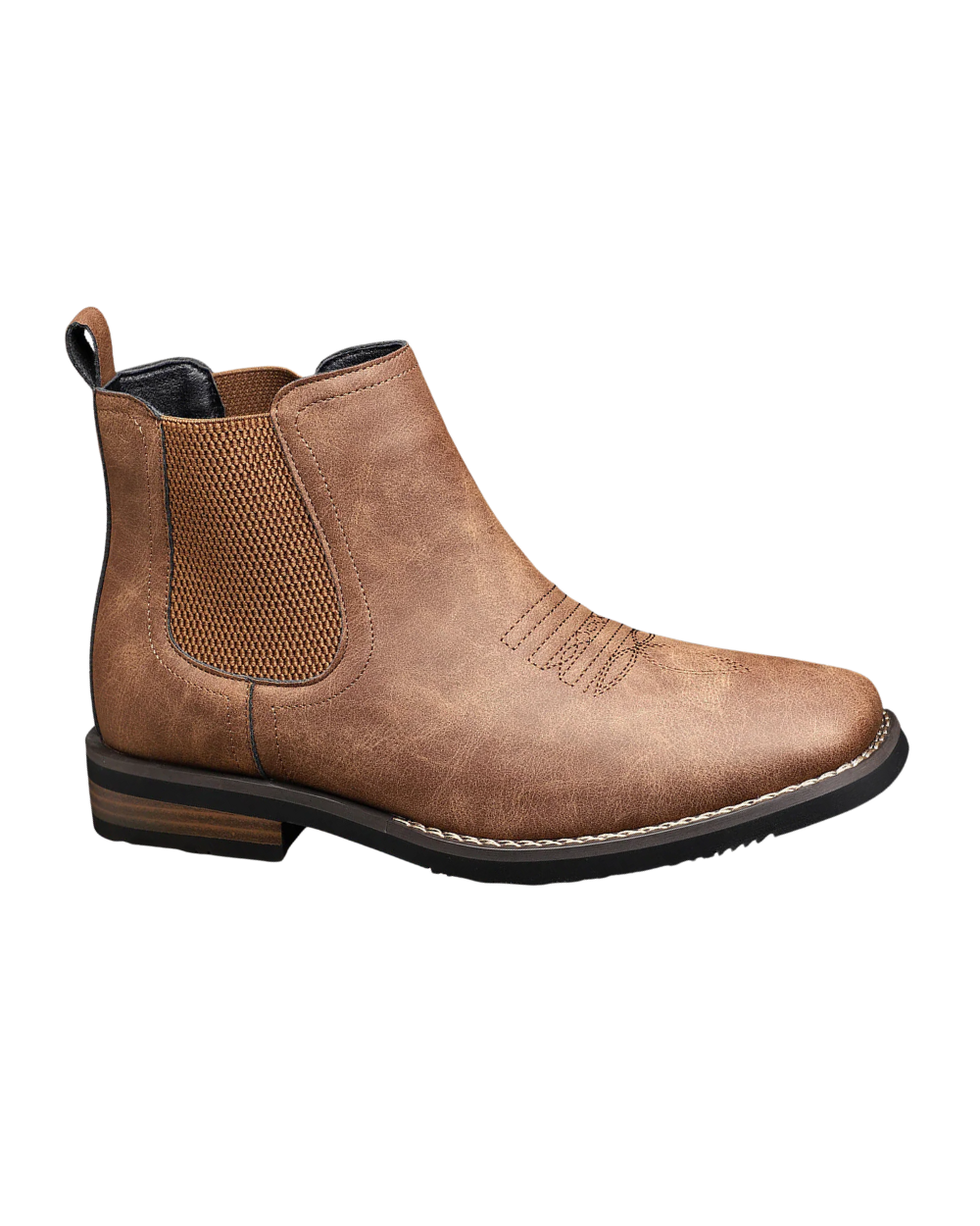 Botas de couro elegantes para homem